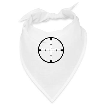 Zielscheibe - Bandana - Weiß - Vorne