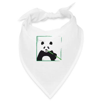panda - Bandana - Weiß - Vorne