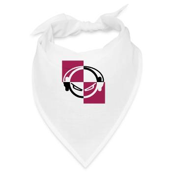 headphones - Bandana - Weiß - Vorne
