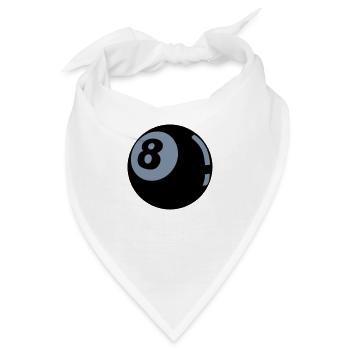8 Ball - Bandana - Weiß - Vorne