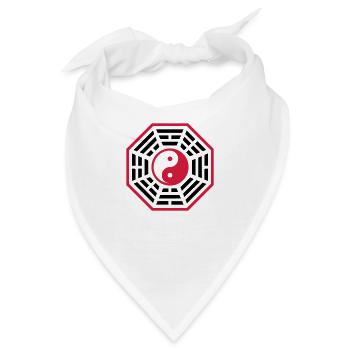 PAKUA | I GING & YIN & YANG - Bandana - Weiß - Vorne