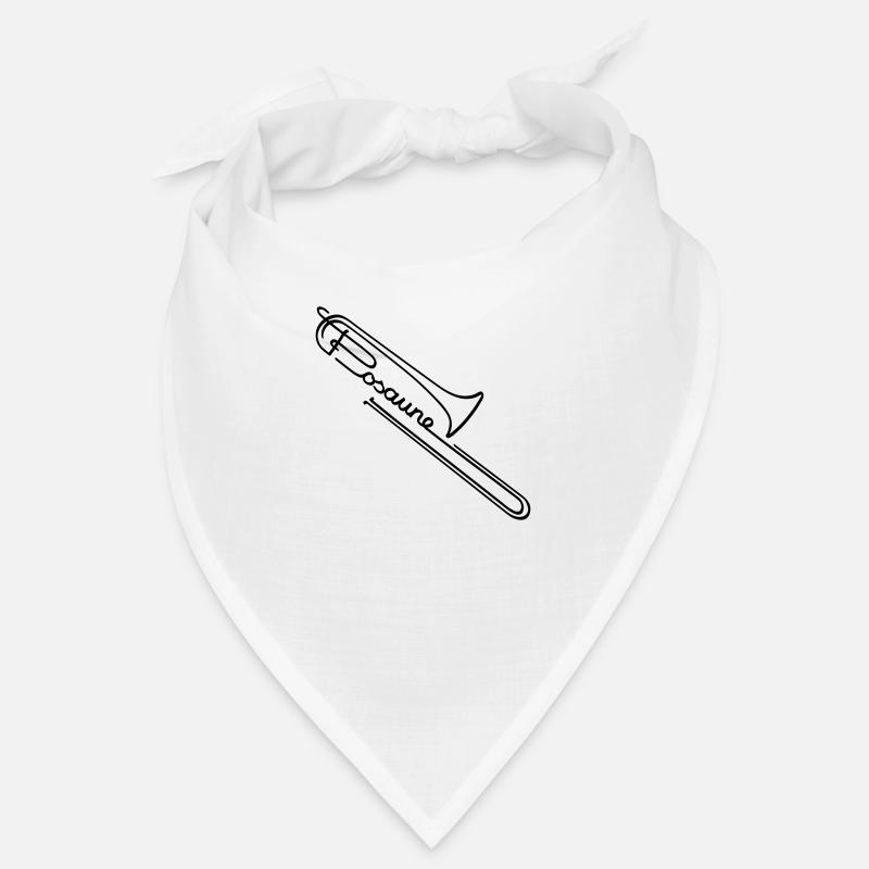 Trombone - Bandana - blanc