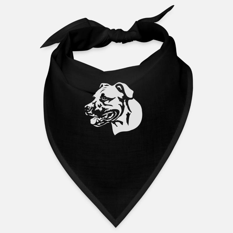Chienne amstaff Bandana