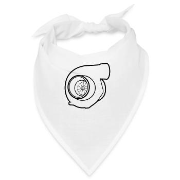 Turbolader - Bandana - Weiß - Vorne