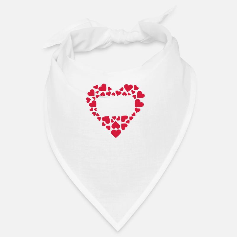 coeur rectangle Bandana