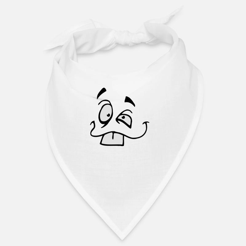 Smiling comic face with big bunny teeth Bandana