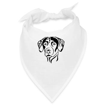 RhodesianRidgeback - Bandana - Weiß - Vorne