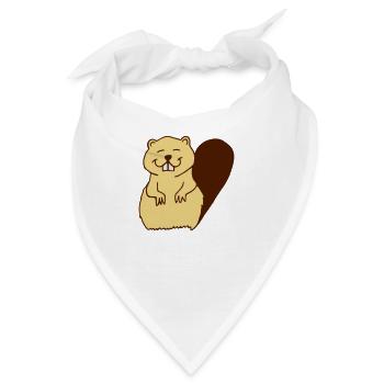 Biber - Bandana - Weiß - Vorne
