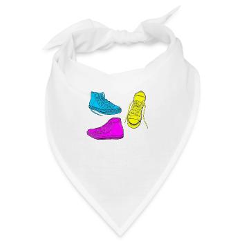 Trainer farbigen - Bandana - Weiß - Vorne