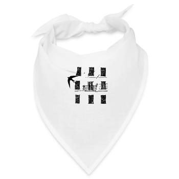 UrbanNature - Mauersegler - Bandana - Weiß - Vorne