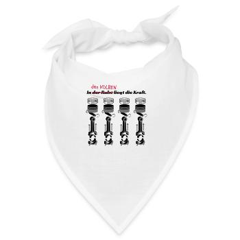 In den Kolben liegt die.. - Bandana - Weiß - Vorne