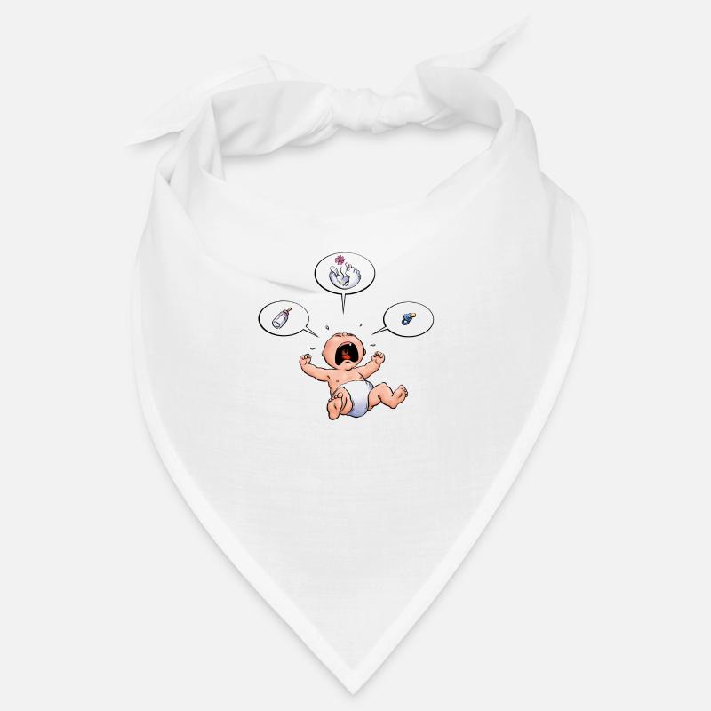 CD - Baby Kreisch Flasche Windel Schnuller Essen - Bandana