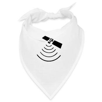 Satellite - 1color - Bandana - Weiß - Vorne