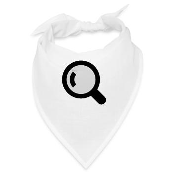 Lupe Symbol - Bandana - Weiß - Vorne