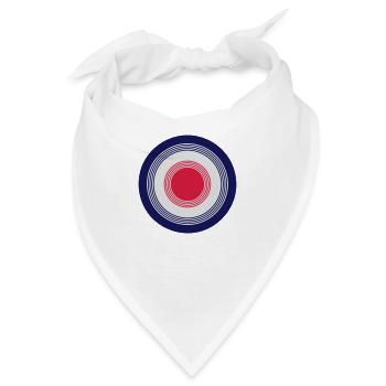 Modern Mod Target - Bandana - Weiß - Vorne