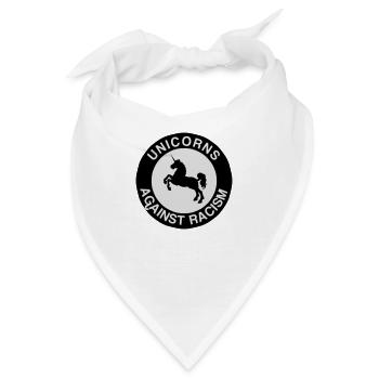Unicorns Against Racism - Bandana - Weiß - Vorne