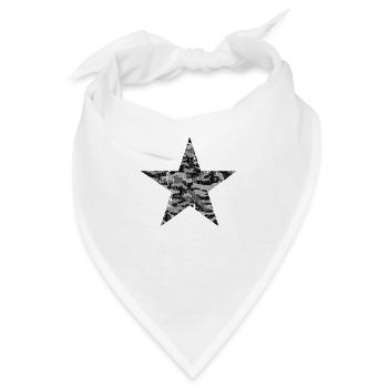 CAMOUFLAGE STERN USED LOOK - Bandana - Weiß - Vorne