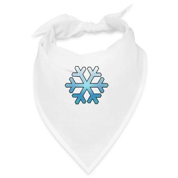 Schneeflocke - Bandana - Weiß - Vorne