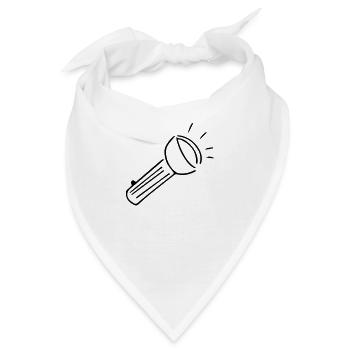 Taschenlampe,hell,Ausrüstung,geführt,Beleuchtung - Bandana - Weiß - Vorne