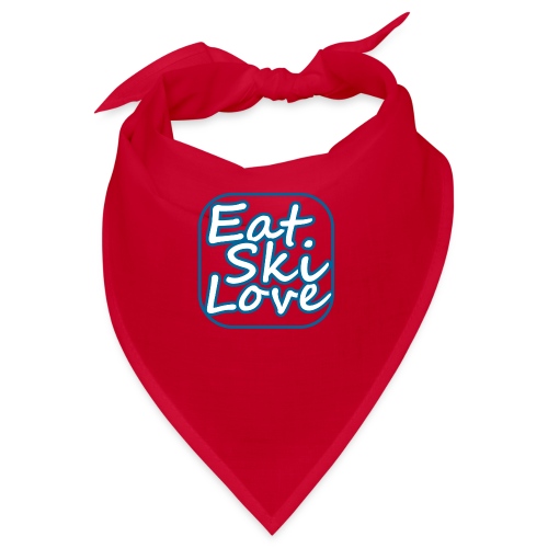 eat ski love - Bandana