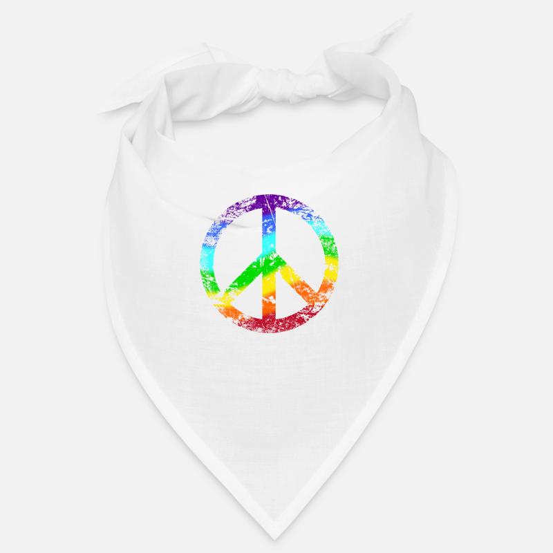 Peace signs rainbow peace pacifist reggae Bandana