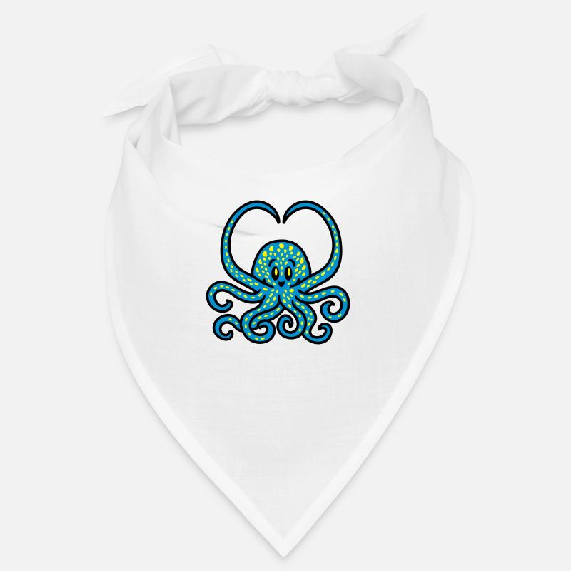 Tintenfisch Herz 3 Bandana