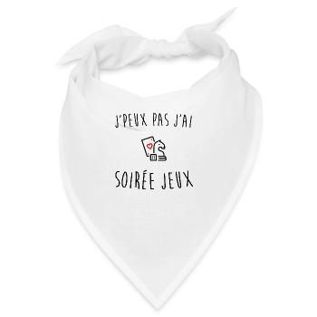 Ich kann ich abends Spiele nicht haben - Bandana - Weiß - Vorne