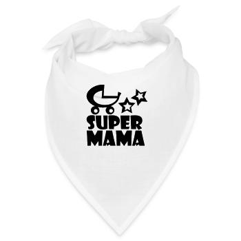 supermama - Bandana - Weiß - Vorne