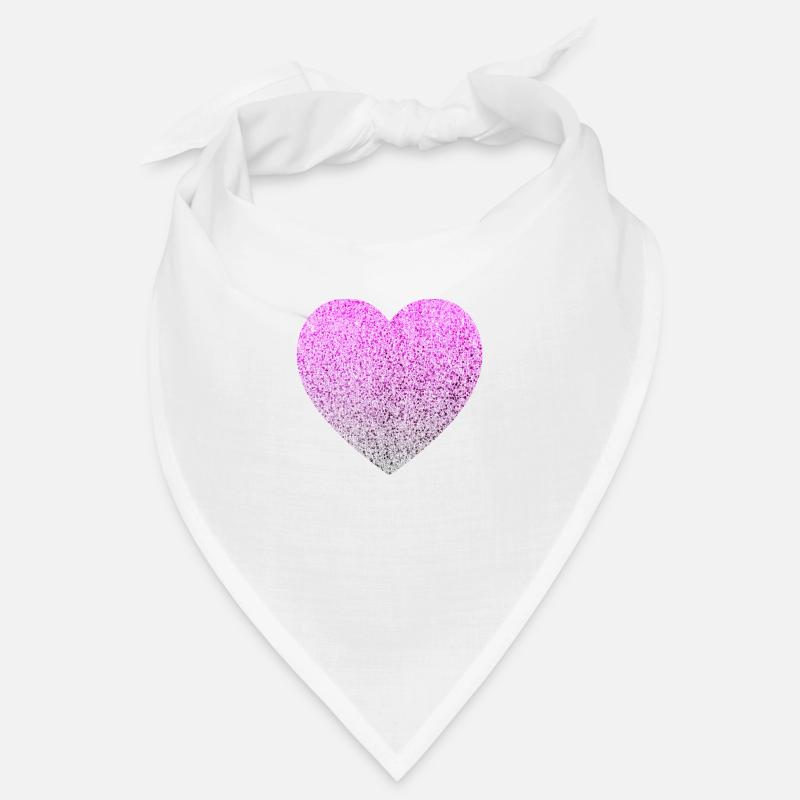 glitter - Bandana - Weiß