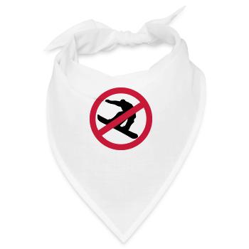 Anti Snowboard - Bandana - Weiß - Vorne