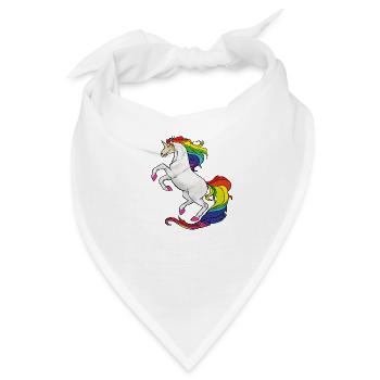 Zombie Einhorn - Bandana - Weiß - Vorne