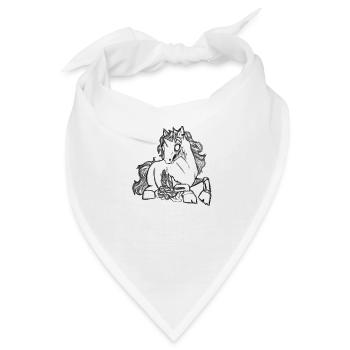 Zombi-Pony-Weiß - Bandana - Weiß - Vorne