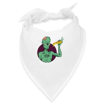 PIZZAAAAA0 - Bandana - Weiß - Vorne