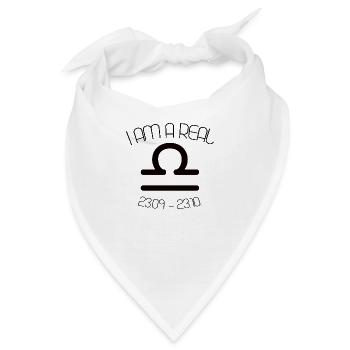 WAAGE STERNZEICHEN - Bandana - Weiß - Vorne