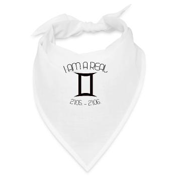 ZWILLINGE STERNZEICHEN - Bandana - Weiß - Vorne
