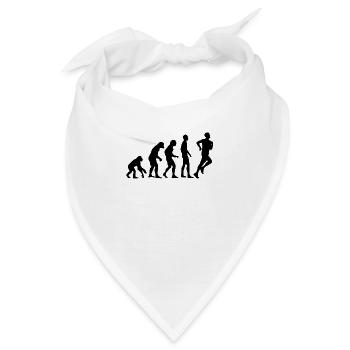 Human Evolution Jogging - Bandana - Weiß - Vorne