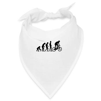 Human Evolution Mountainbike Fahrrad Rad Radsport - Bandana - Weiß - Vorne