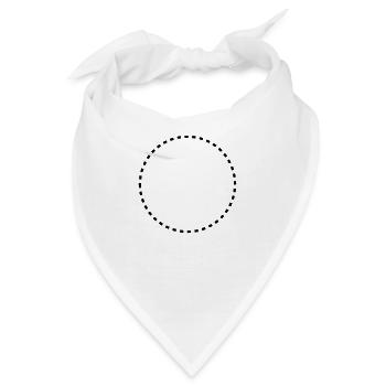 dashed_circle_1c - Bandana - Weiß - Vorne