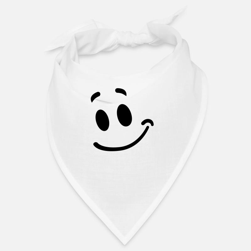 Lachgesicht - Bandana - white