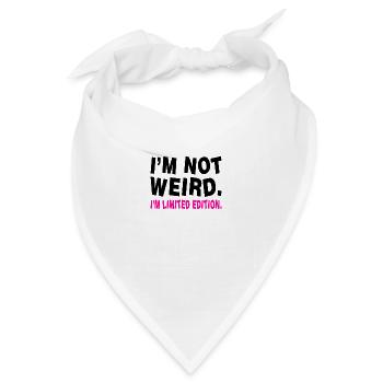 I´M NOT WEIRD - Bandana - Weiß - Vorne