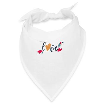 love - Bandana - Weiß - Vorne