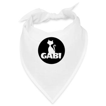 Gabi Gabriele Gabriella Vorname mein Name ist - Bandana - Weiß - Vorne