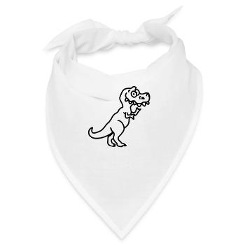 Tyrannosaurus Rex - line - Bandana - Weiß - Vorne