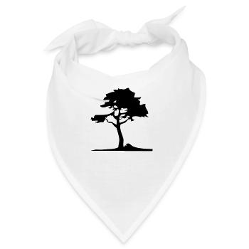baum - Bandana - Weiß - Vorne