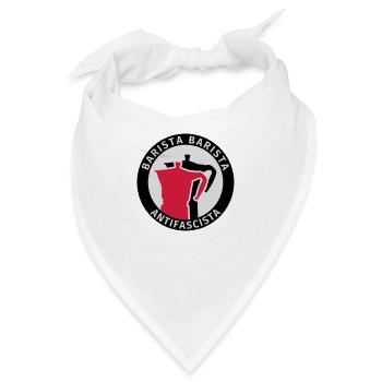 Barista Barista Antifascista - Bandana - Weiß - Vorne