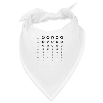 Sehtest C - Bandana - Weiß - Vorne