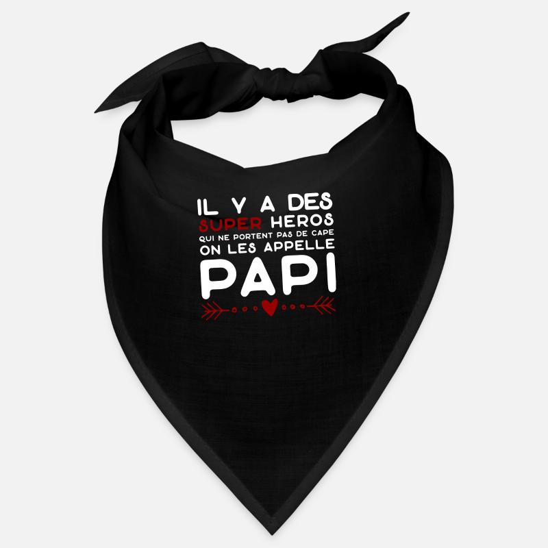 Papi super héros cadeau papy Bandana