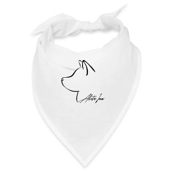 AKITA INU Profil E WILSIGNS - Bandana - Weiß - Vorne