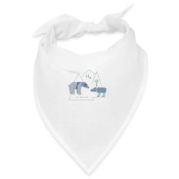 Bester Sohn Bären - Bandana - Weiß - Vorne