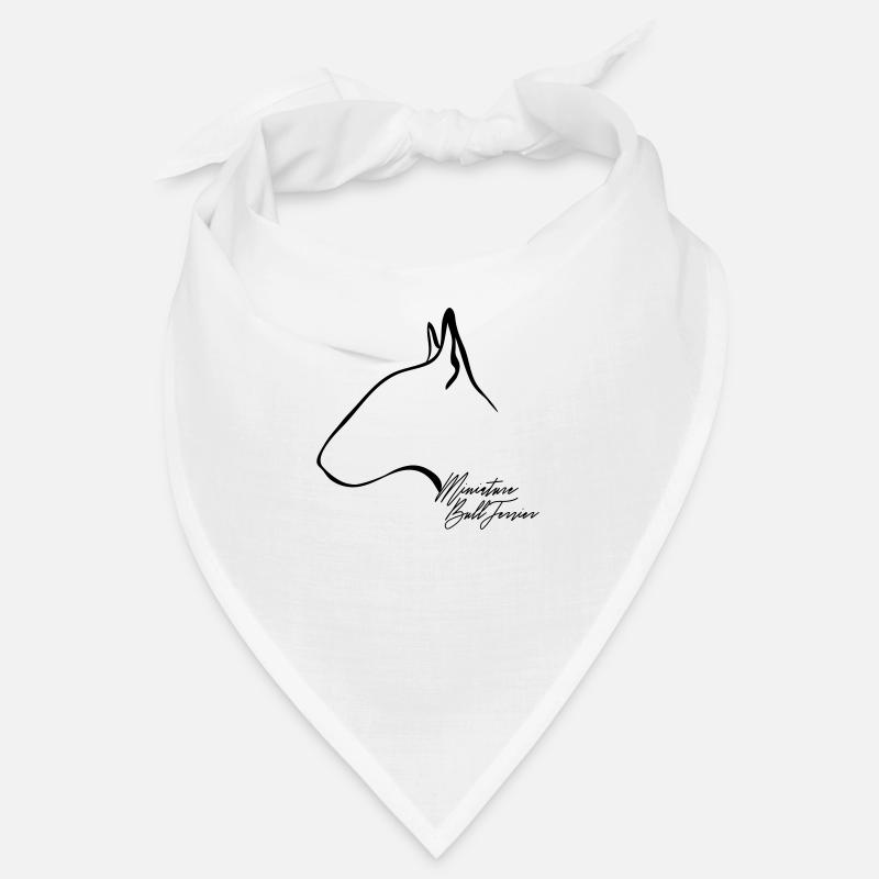 Profil MINIATURE BULL TERRIER Wilsigns - Bandana - blanc